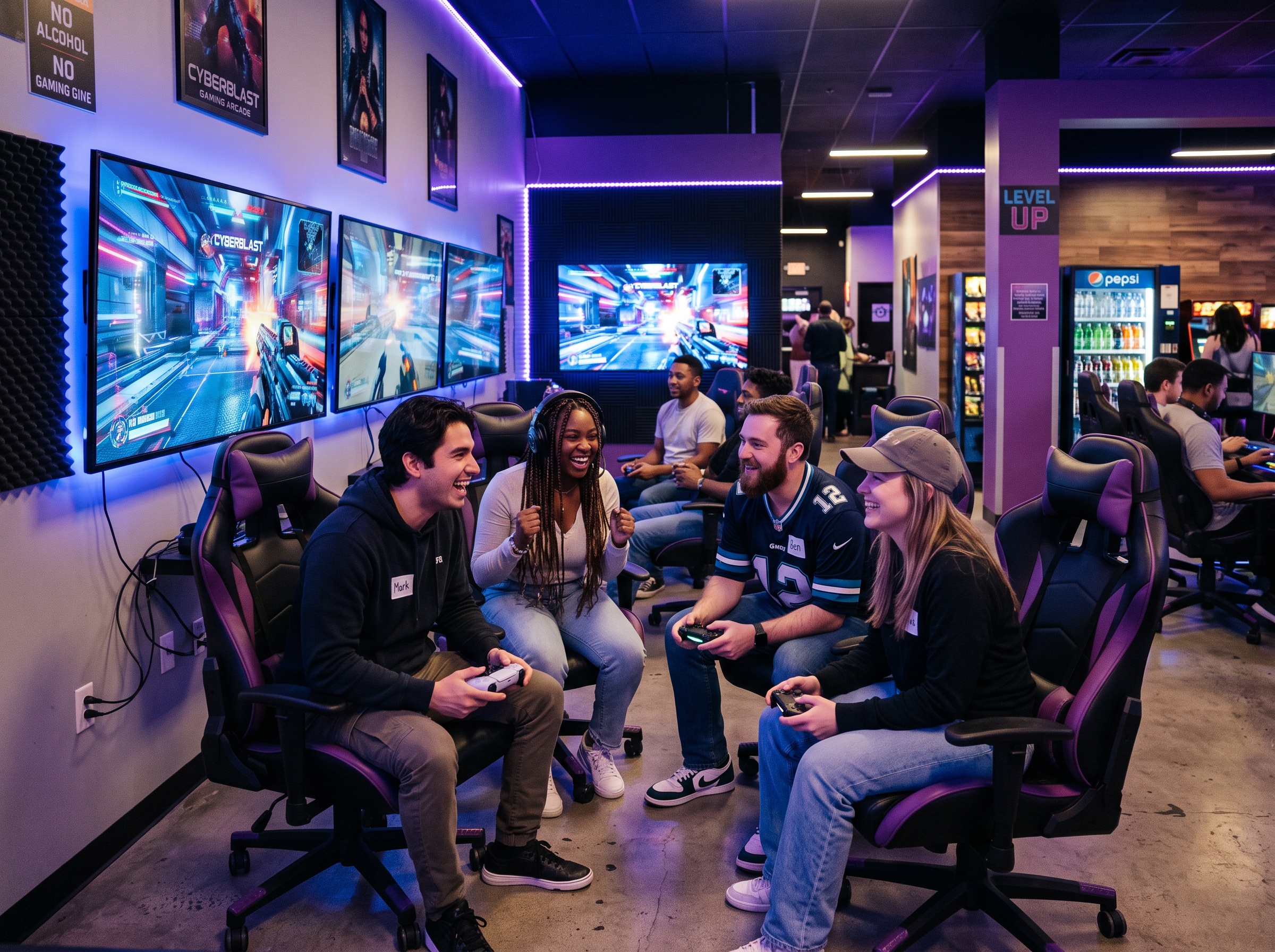 Zona de consolas en Pixel Arena Venezuela
