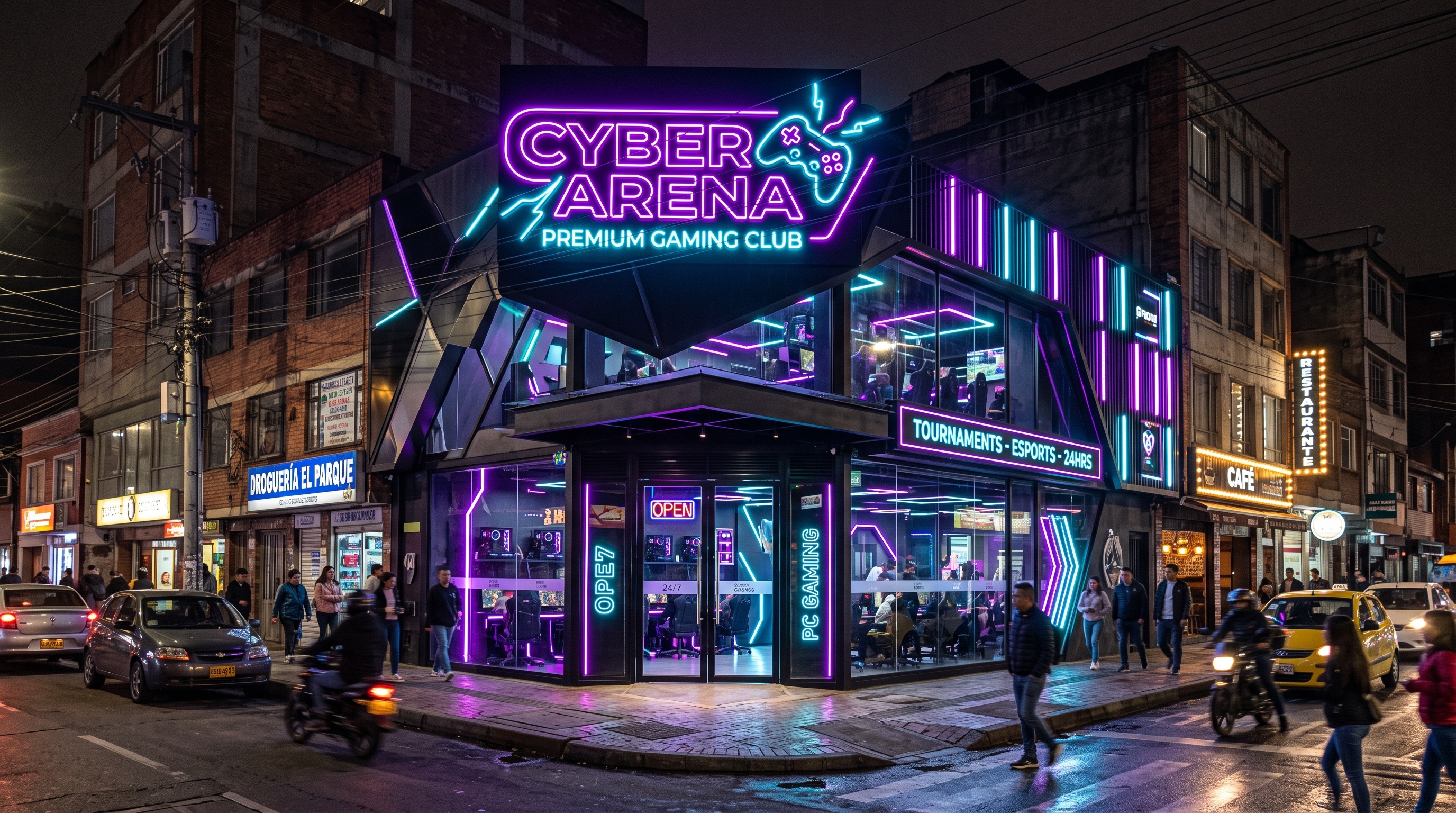 Fachada exterior del club
